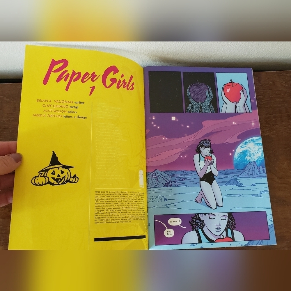 Brian K. Vaughan Paper Girls #1 1st Printing Imagine Comic Book - Picture 4 of 5